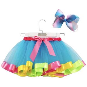 Kinder Tutu - Kinder Rokje - Tule rokje - 2/3 jaar - Met strik - Ballet - Meisjesrokje - Carnaval - Feest - Kinderfeestje - Tu tu - Cadeau - Blauw/Roze - CHPN