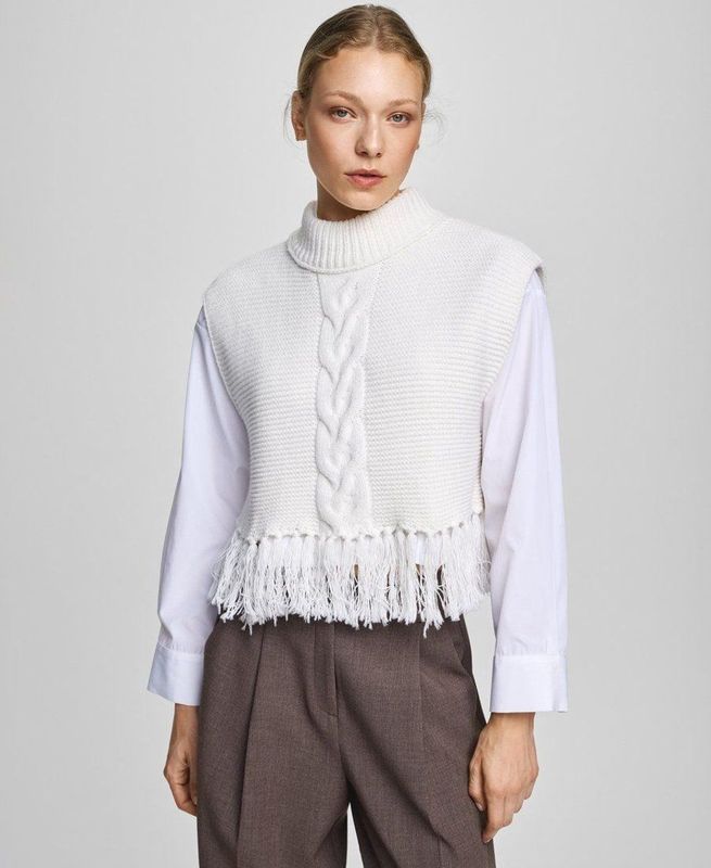 Moss Copenhagen - Esmai - Mouwloze Trui - Gebreid