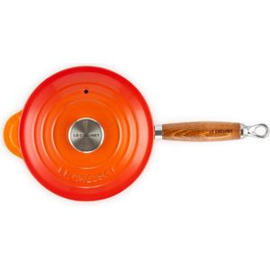 Le Creuset Steelpan - met deksel - Tradition - Oranjerood - ø 18 cm / 1.8 Liter