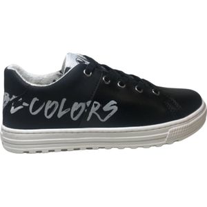 Naturino mt 34 veter rits lederen sneakers Squat zwart wit