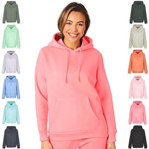Light & Shade Light And Shade Super Soft Touch Pastel Bright Loungewear sweatshirt met capuchon voor dames, roze, L