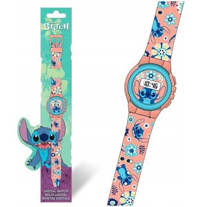 Stitch Disney Zalmkleurig Horloge voor Meisjes, Digitaal Horloge