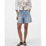 VERO MODA - Denim - Blauw - Rechtvallend Regular Waist Short