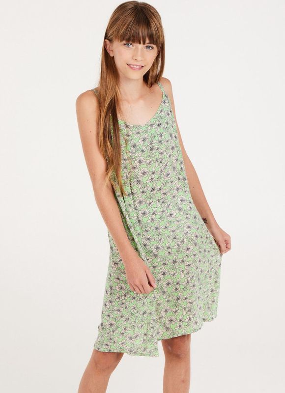 Protest - PRTMILLIS JR - Midi Jurk - Matcha Green - Bloemenprint