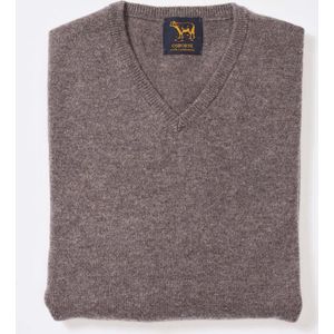 Osborne Knitwear Trui met V hals - Sweater heren in Lamswol - Pullover Heren - Vole - XL