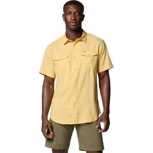 Columbia Utilizer II Solid Short Sleeve Shirt, Mannen, Geel, Shirt, maat: M