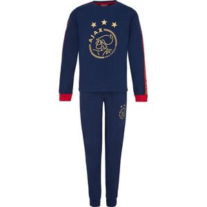 Ajax-pyjama navy/bordeaux