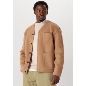 Anerkjendt - Aksigurd Boiled Wool - Overshirt - Kamelkleur - Heren Jassen