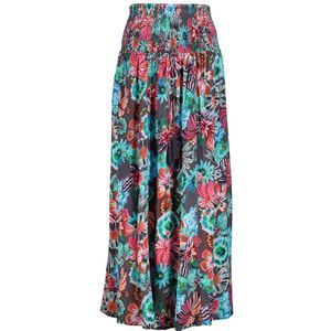 DIDI Dames Smocked skirt Magic in dark shadow with Floral Medley print maat 48