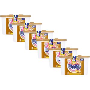 Woolite - Expert Care - Wasmiddel met Keratine - 6 x 18 Capsules - Voordeelverpakking