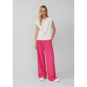 Broek - Crêpe - Crêpe-Hose - Zwart - Comfortabele Pasvorm - Elegante Stijl