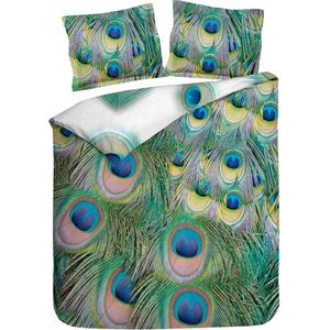 Heckett Lane - Kari - Green - 240x200/220cm - Dekbedovertrek