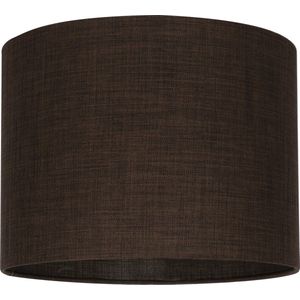 Milano lampenkap stof - donker-bruin transparant Ø 40 cm - 30 cm hoog