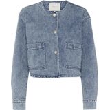 Kaffe - Kadoriana - Tussenjas - Gewassen Blauw Denim - 61% Katoen
