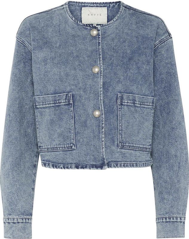Kaffe - Kadoriana - Tussenjas - Gewassen Blauw Denim - 61% Katoen