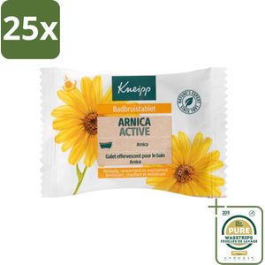 25 x Kneipp - Badbruistablet - Arnica - Grootverpakking - Badbruistablet - Arnica Extract - Herstelbad - Verwarmend Bad - Spierherstel