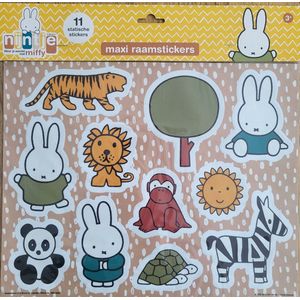 Nijntje raamstickers - 11 statische stickers van nijntje voor op het raam of deur