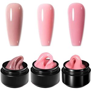 Born Pretty - Builder gel - 3x15 ml - HEMA-vrij - Buildergel - Builder gel nagels - Builder gel set - Builder gel gel nagels - Gelnagels - Gel nagels - Gel voor nagels - Hard gel - Polygel