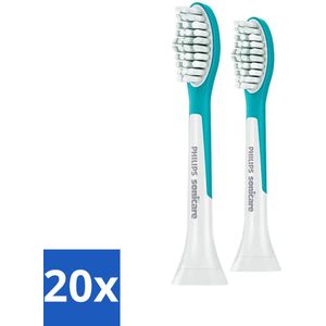 Philips Sonicare - Opzetborstels - For Kids Standard - Voor Kinderen - 2 opzetborstels - HX6042/33 - Bulkverpakking - 20 stuks