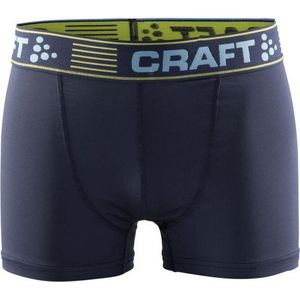 Craft Boxershort - Maat L  - Mannen - grijs/blauw/geel