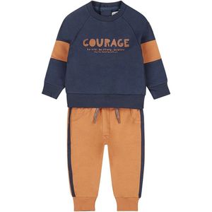 Dirkje-Jongens 2 pce babysuit-Navy