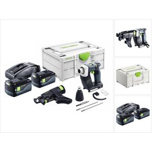 Festool DURADRIVE DWC 18-4500 Basic accuschroevendraaier 18 V 14 Nm borstelloos + 2x accu 5.0 Ah + lader + systainer