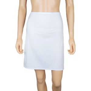5568 Dames Onderrok Kort (50cm) Wit Maat S