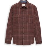Tom Tailor Regular fit corduroy overhemd met ruitjesmotief