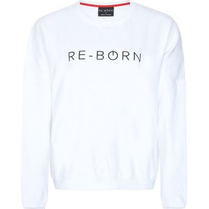 Re-Born - Sportkleding - Sport trui - Trui ronde hals - Dames - Wit - Maat XS
