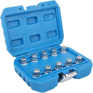 Allecto plus - Complete set voor het vergrendelen en verwijderen van wielen - Handige wielmoerslotsleutelset