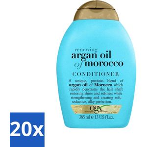 20 x OGX - Renewing Moroccan Argan Oil - Conditioner - Voor Ieder Haartype - 385 ml - Argan Oil Conditioner - Haar Herstel - Haar Verzorging - Droog Haar - Haar Vochtbalans