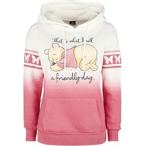 Winnie The Pooh A Friendly Day Dames Trui met capuchon - wit/roze - S