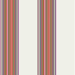 Bluuming Affairs - Kinderbehang- Behangpapier - Strepen - Kinderkamer - Wit - 0,53 x 10,05 M.