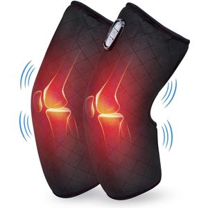 Verwarmde kniemassager met massage trillingen - Verwarmingskussen voor knie - Stressverlichting en bloedcirculatie - Geschenken voor . knie massage apparaat