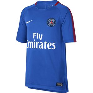 Nike Paris Saint-Germain Breathe Squad T-shirt Junior Sportshirt performance - Maat XL - Unisex - blauw/rood XL - 158/170