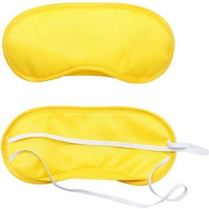 Zijden slaapmasker - comfortabel oogmasker met voor slapen (geel)