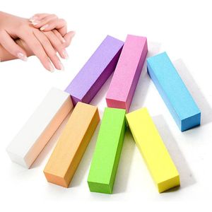 7 buffer-polijstblokken met 4 oppervlakken voor vijlen en polijsten - manicure - pedicure - nagelmodellering - schoonheidssalons - nail art thuis (meerkleurig)