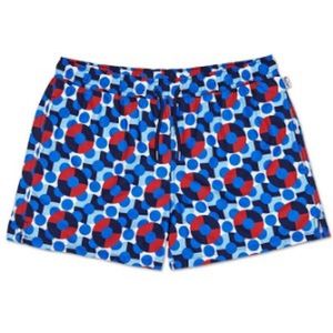 Happy Socks - Illusion Dot - Zwemshort - Kort - Diverse Kleurige Ronde Vormen