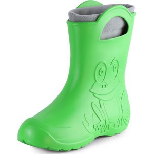 Ladeheid LA-CA-FrogWoWinter Dames Regenlaarzen - Rubber - met Binnenschoen - EVA - Wasbare Binnenschoen - Groen - 40/41