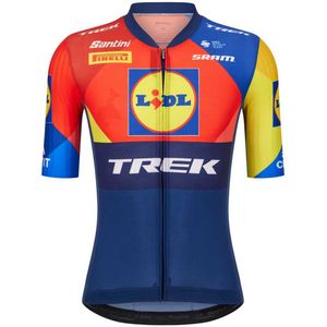 Santini Team Aero Lidl-trek 2025 Korte Mouw Wielertrui Veelkleurig XS Man