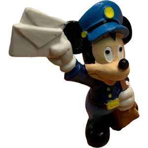Mickey Mouse als postbode - taartdecoratie - 7 cm