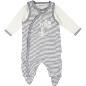 Fixoni - Tweedelig Romperpakje - Grijs - Biologisch Katoen