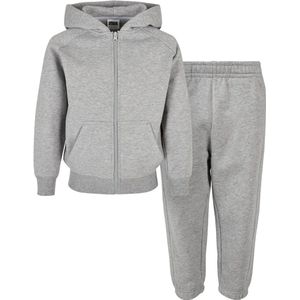 Urban Classics - Trainingsanzug Set - 2 Piece Kinderen Joggingpak - Kids 110/116 - Grijs/Grijs
