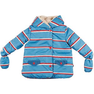 Ducksday - winterjas voor baby - unisex - afneembare wantjes - waterdicht - Benjamin - maat 68 - GRATIS SJAAL