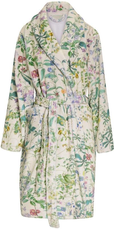 Essenza - Steff - Badjas - Vanille - Zachte Fleece - Tot boven de knie