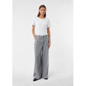 comma - Wijde Broek - Krijtstrepen - Hoog Model - Casual en Zakelijk