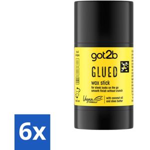 6 x Got2B - Wax Stick - Glued - 50 g -