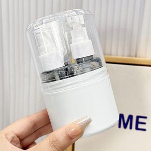 4-in-1 reisflessenset met etiket en opbergdoos 50 ml - Transparante vliegreisfles voor cosmetica en toiletartikelen