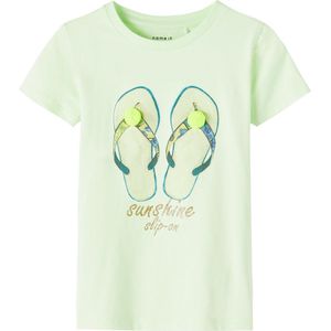 Name it t-shirt meisjes - groen - NMFfransisca - maat 98