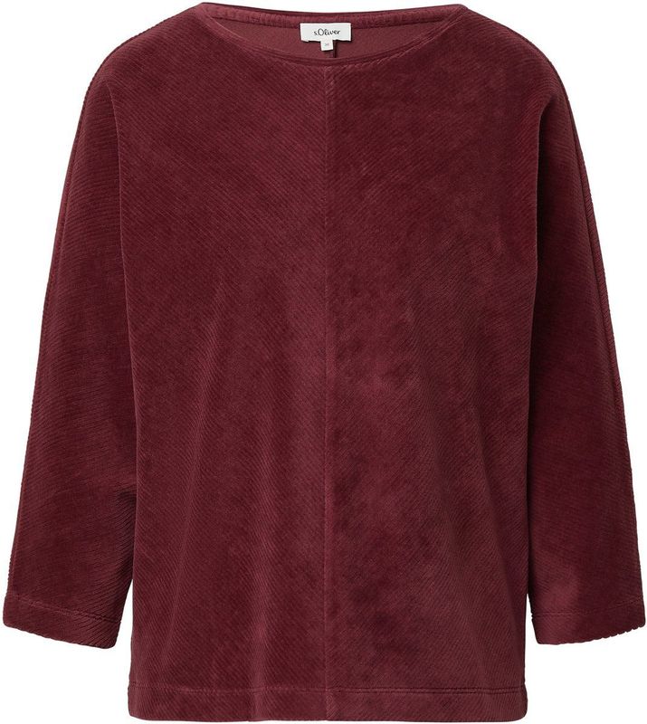 Sweatshirt - Corduroy - Casual - 3/4-mouwen